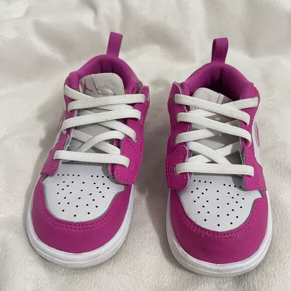 Nike Air Jordan 1 Low ALT Fire Pink White TD Sneaker Shoes Size 8C FN7398-600 - Picture 3 of 9